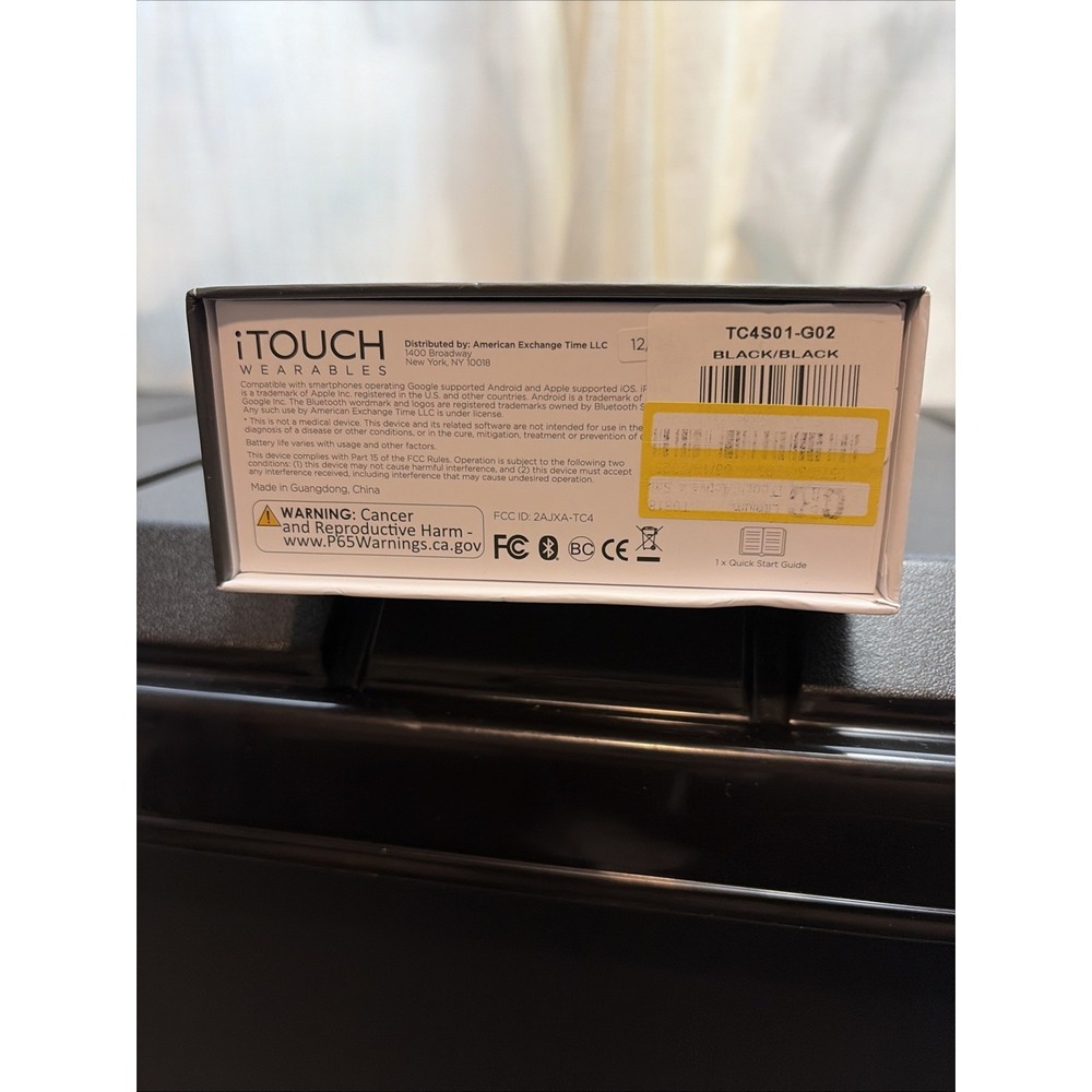 NEW iTouch Wearables Active 4 Unisex Black Watch/Fitness Tracker TC4S01-G02 BLK - Picture 5 of 5
